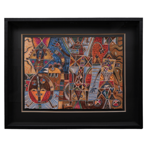 pastel mixta marco negro-min